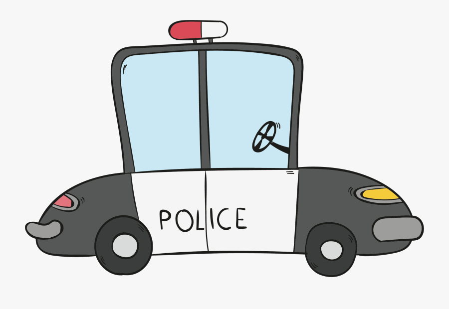 How To Draw A Cartoon Police Car - canvas-garden