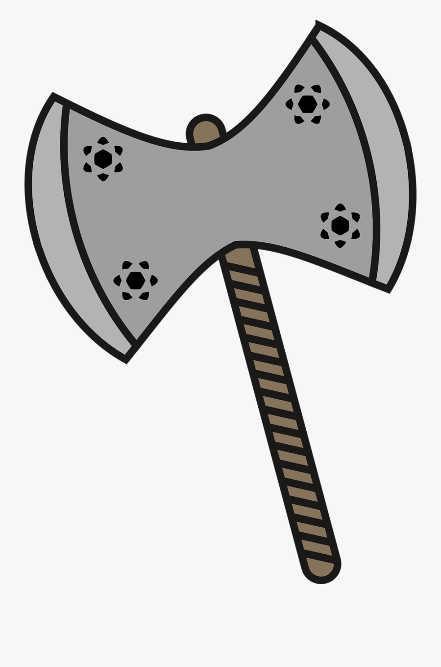 Transparent Axe Clipart - Cartoon Viking Axe Transparent, Transparent Clipart
