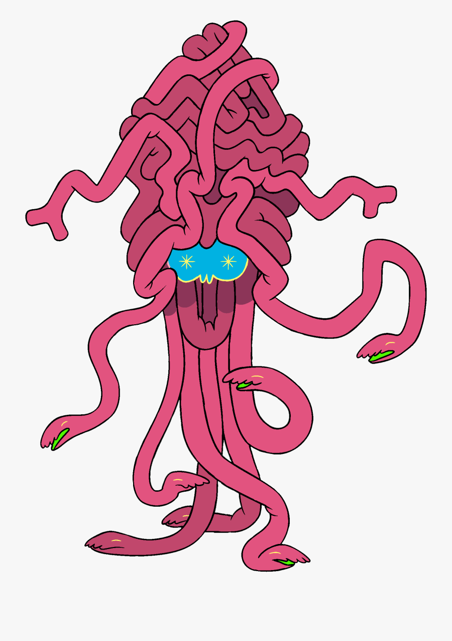 Brain Clipart Fictional Character - Adventure Time Brain Beast, Transparent Clipart