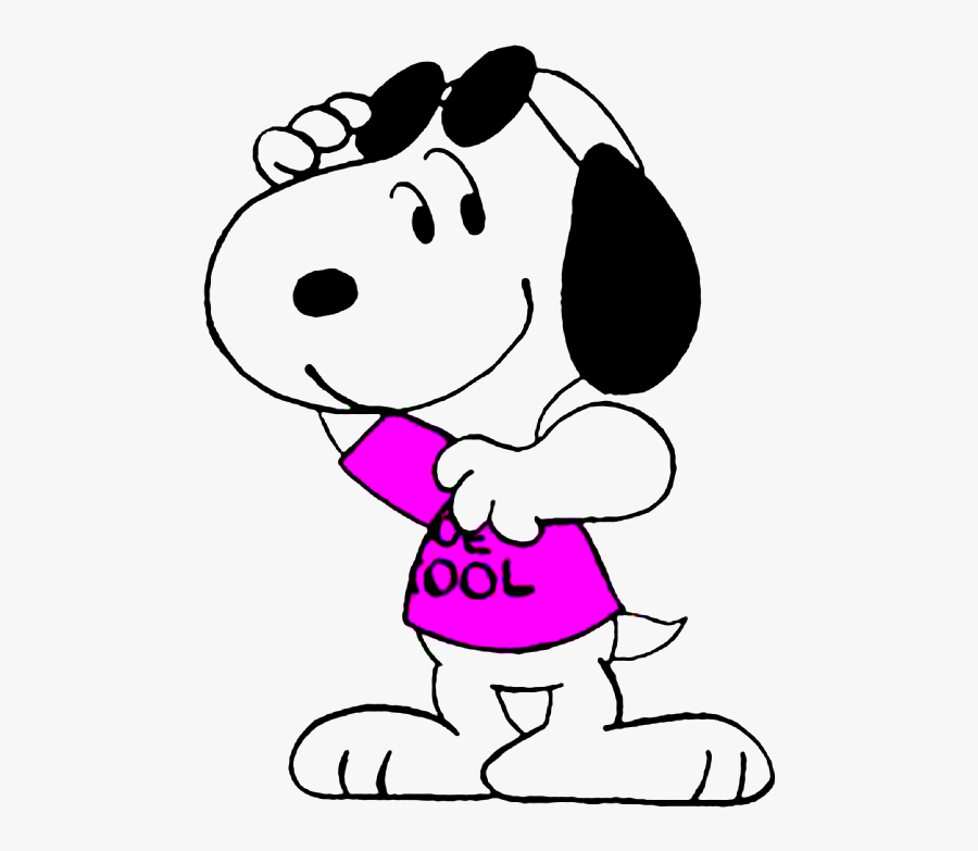 Snoopy Is A Joe Cool - Vote Cartoon Charlie Brown, Transparent Clipart