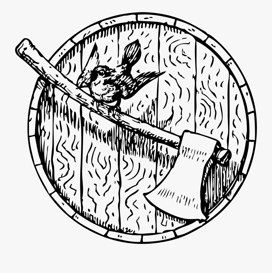Sparrow With Axe, Transparent Clipart