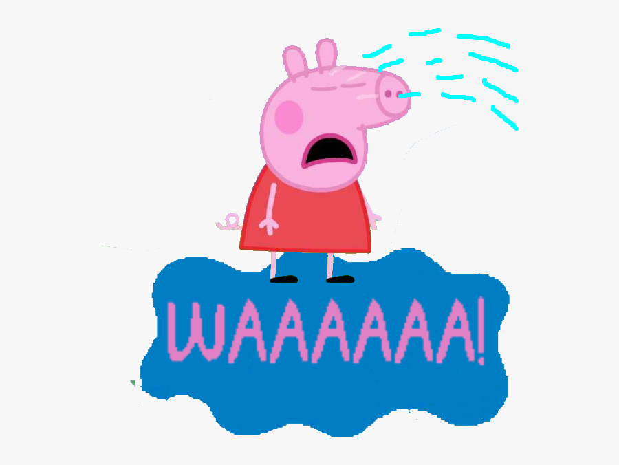 Sad Peppa Pig Transparent Clipart , Png Download - Sad Peppa Pig Crying, Transparent Clipart