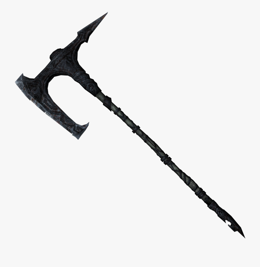 Clip Art Ancient Battle Axe - Skyrim Ancient Nord Battle Axe, Transparent Clipart
