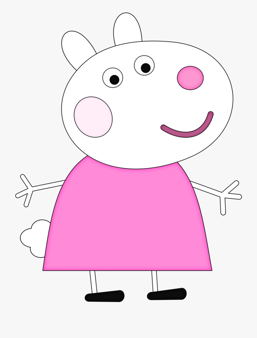 Minus Disney Pig, Pig Character, Peppa Pig Family, - Peppa Pig Suzy Png, Transparent Clipart