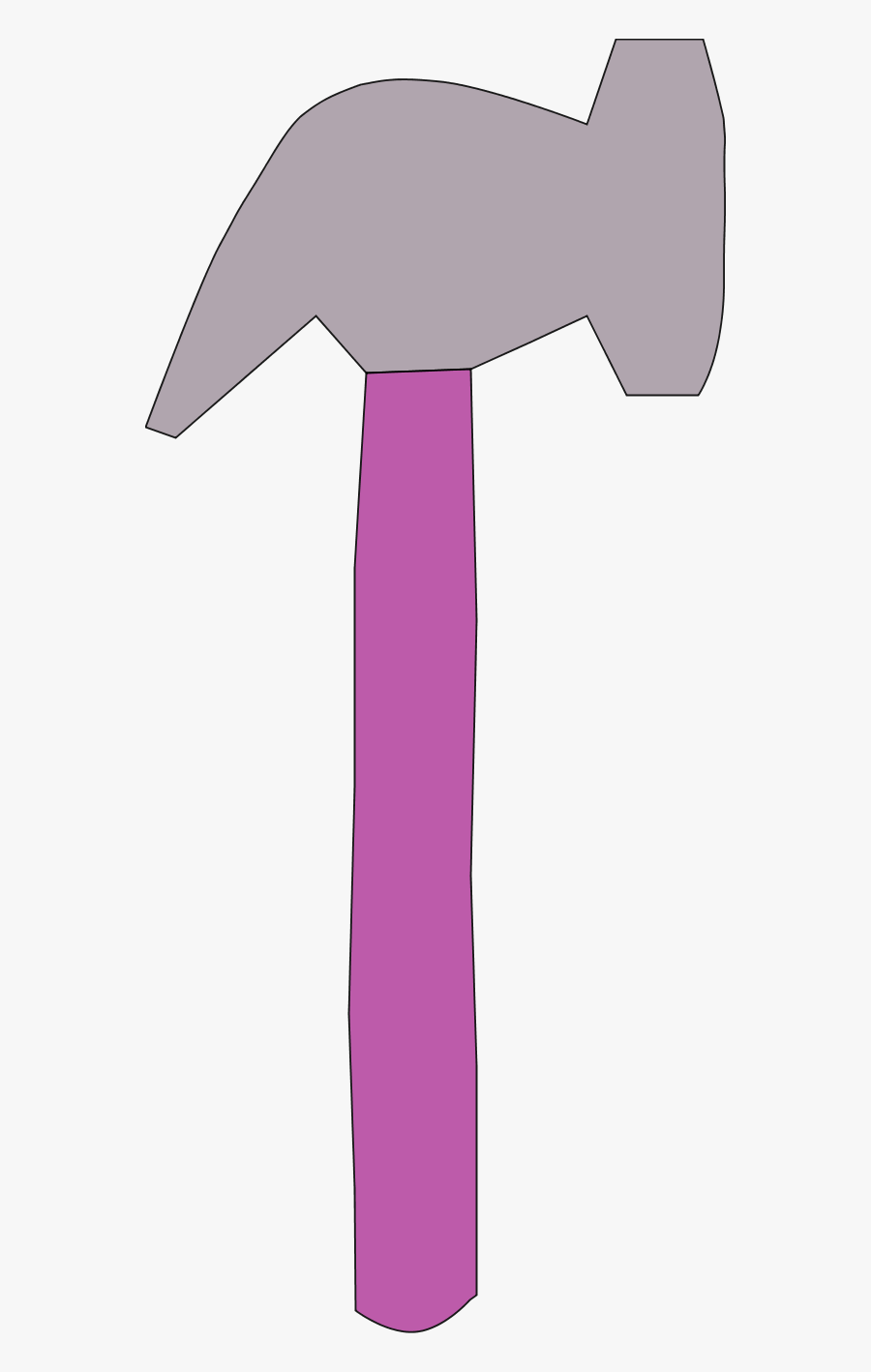 Axe And Hammer Yellow Clipart - Cartoon Hammer, Transparent Clipart