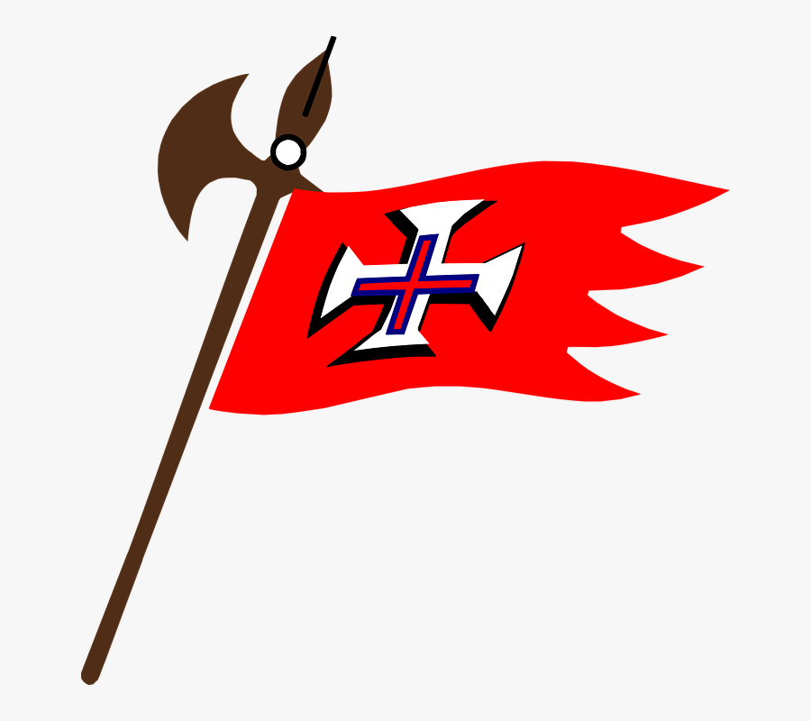 Fire Axe Cliparts 19, Buy Clip Art - Axe And Flag, Transparent Clipart