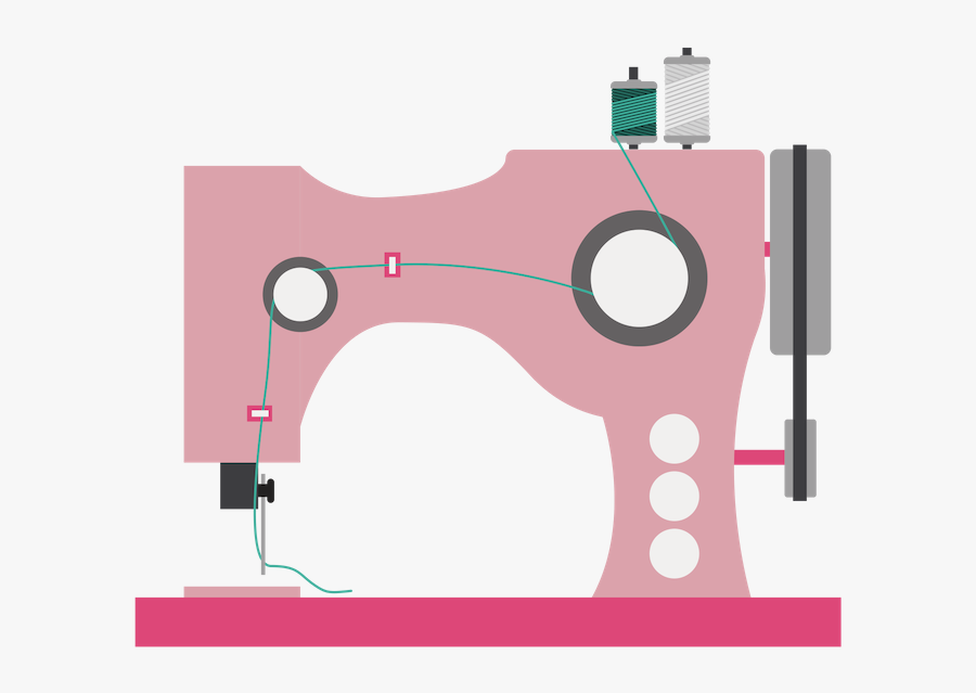 Sewing Machine - Sewing Machine Pink Vector, Transparent Clipart