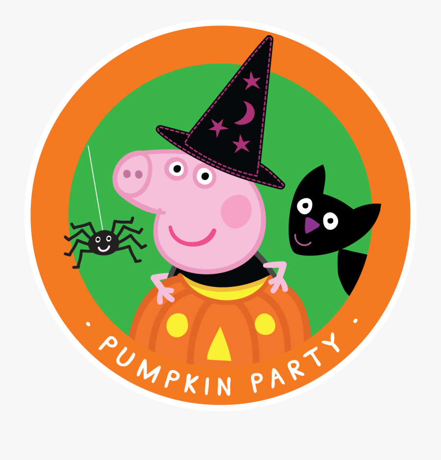 Transparent Pigs Clipart - Pumpkin Peppa Pig Halloween, Transparent Clipart
