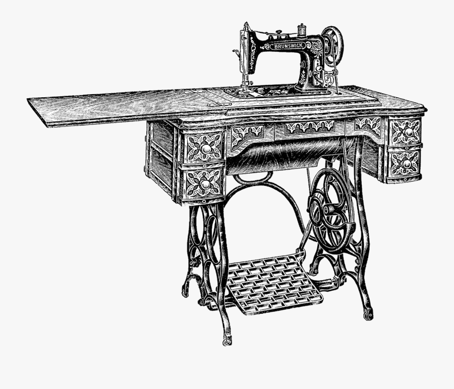 Vintage Sewing Machine - Vintage Sewing Machines Png, Transparent Clipart