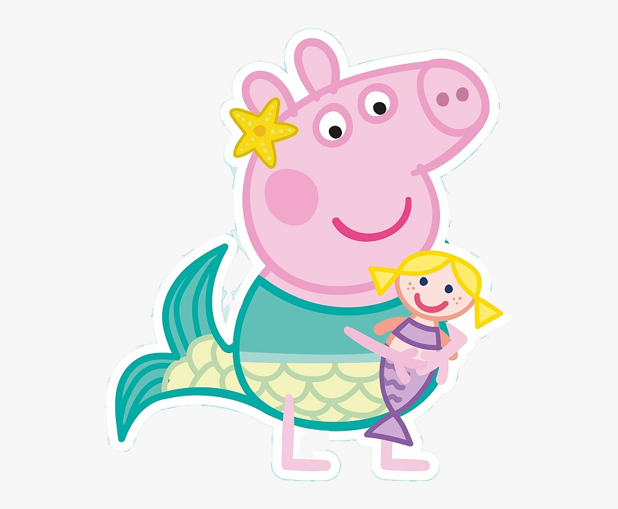 Peppa The Mermaid Clipart - Peppa Pig Svg For Cricut, Transparent Clipart