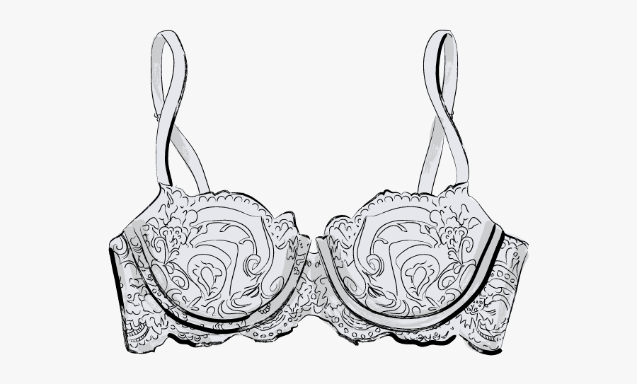 Collection Of Free Bra Drawing Download On Ui Ex - Drawing Of A Bra , Free ...