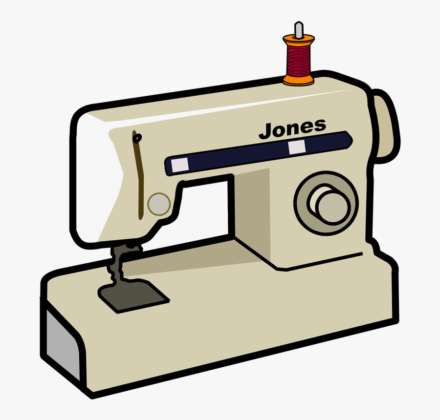 Sewing Machine Cartoon No Background - Sewing Machine No Background, Transparent Clipart