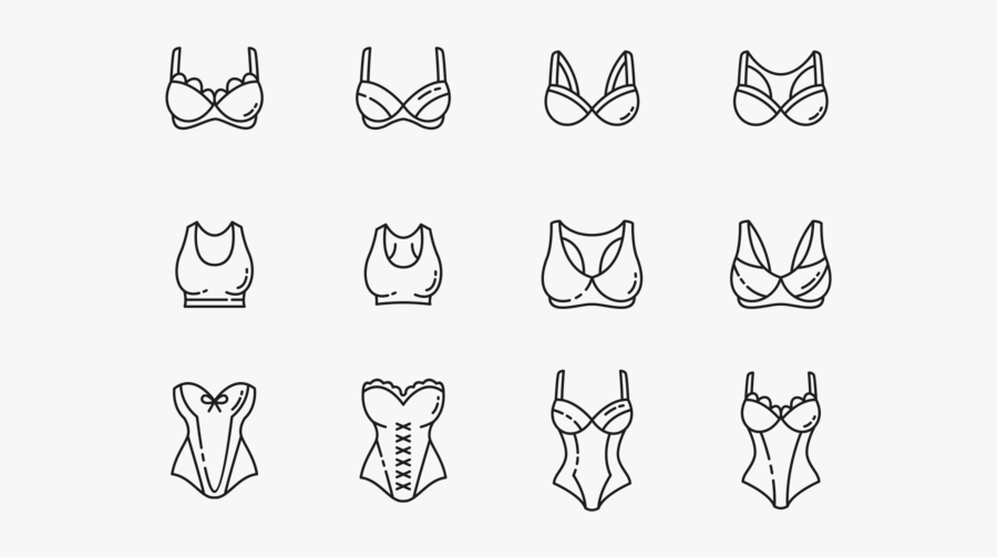 Bustier Icons Vector - Ícone Calcinha Png, Transparent Clipart