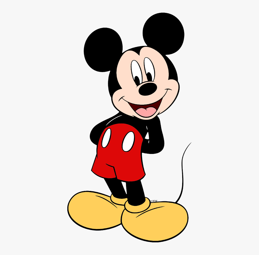 Mickey Mouse Hands Behind Back, Transparent Clipart