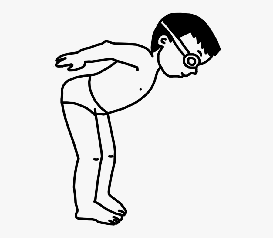 Pool Or Swimming Birthday Party Invitation - Line Art, Transparent Clipart