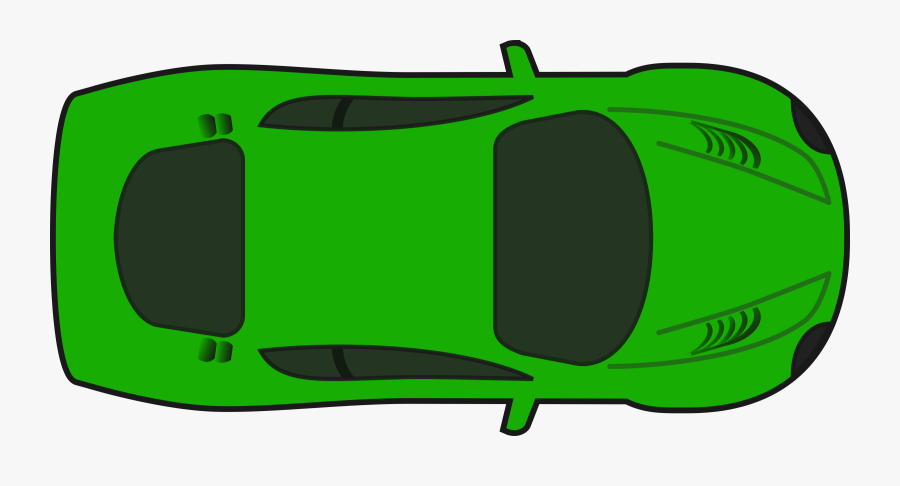 Police Car Clipart Top View - Cartoon Car From Top, Transparent Clipart