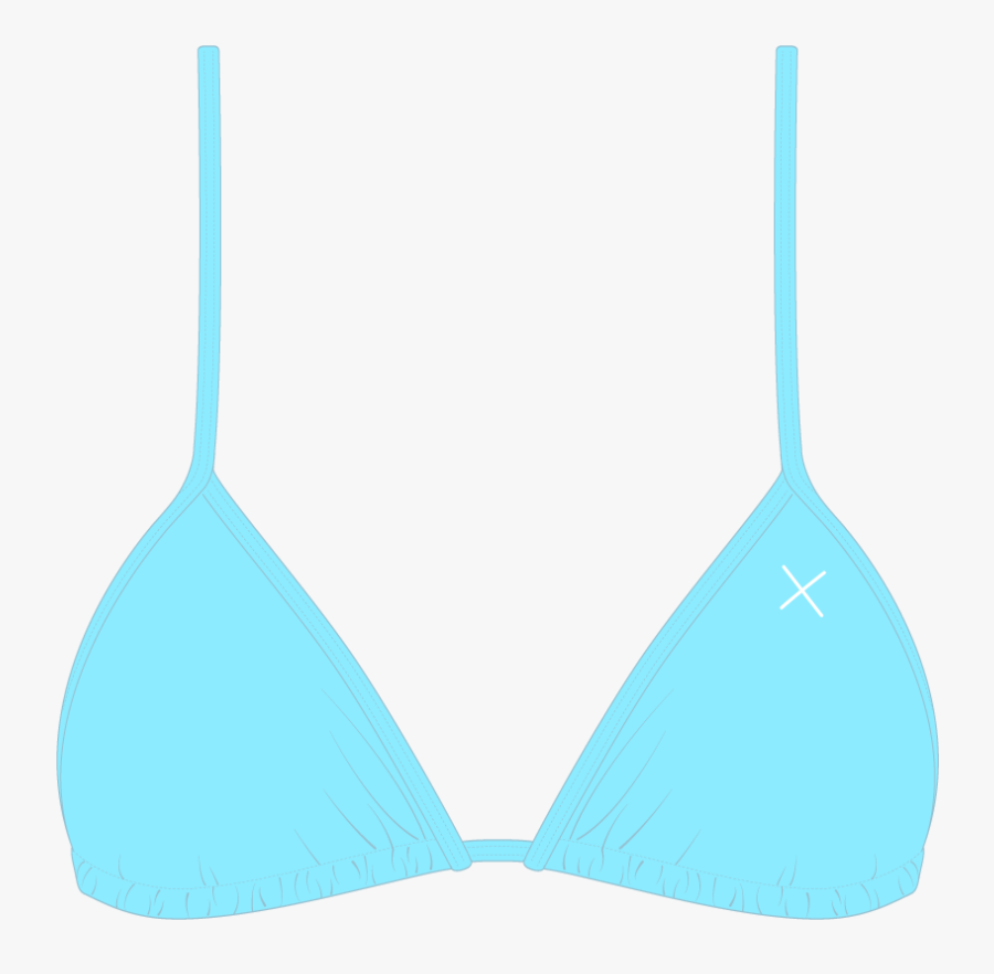 Off-blue Bikini Top Ii - Brassiere, Transparent Clipart