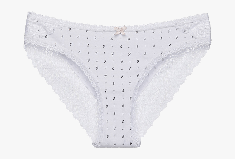 White Panties With Pattern - Panties, Transparent Clipart