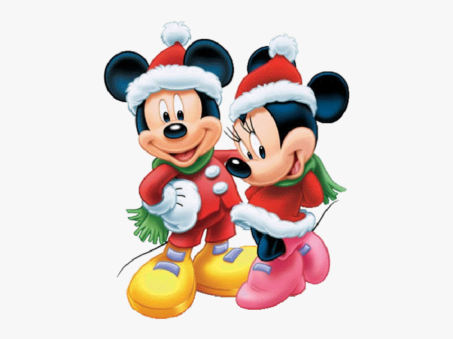 Christmas Mickey Mouse Clipart New Hd Template Mages - Mickey And Minnie Christmas Clipart, Transparent Clipart