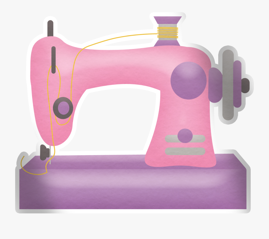 Purple Clipart Sewing Machine - Machine, Transparent Clipart