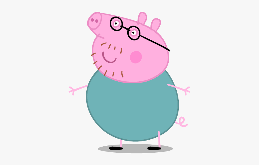 Peppa Pig Papà Pig, Transparent Clipart