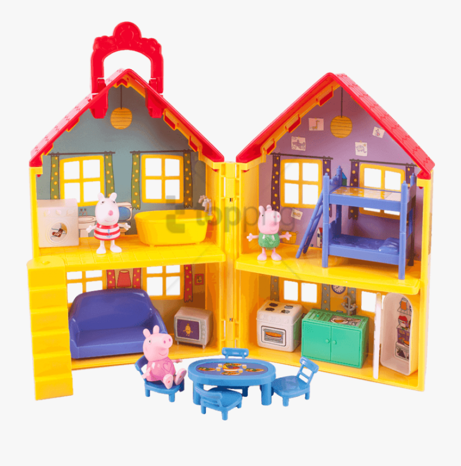 Peppa Pig Clipart House - Peppa Pig's Deluxe House, Transparent Clipart
