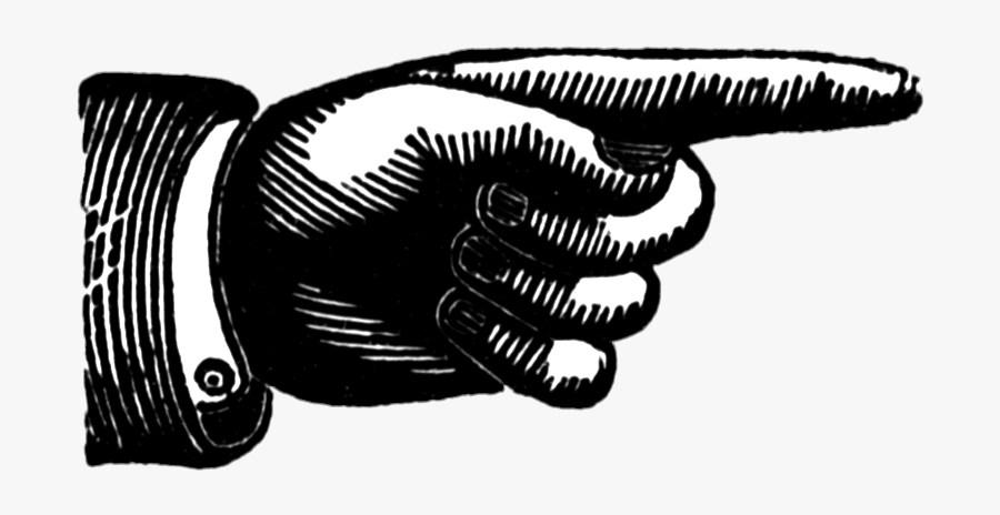 Shining Inspiration Pointing Finger - Transparent Background Finger Point, Transparent Clipart