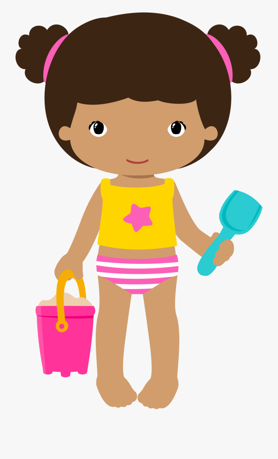 Girls Clips, Coreldraw, Clipart, Summer Crafts, Paper - Menina Praia Cute, Transparent Clipart