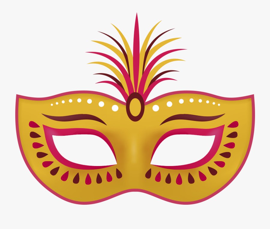 Mardi Orleans Carnival Gras Mask Brazilian In Clipart - Carnival, Transparent Clipart