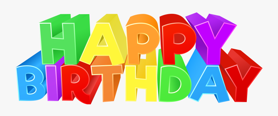 Birthday Colorful Png Clip Art Image Gallery - Happy Birthday Png Text, Transparent Clipart