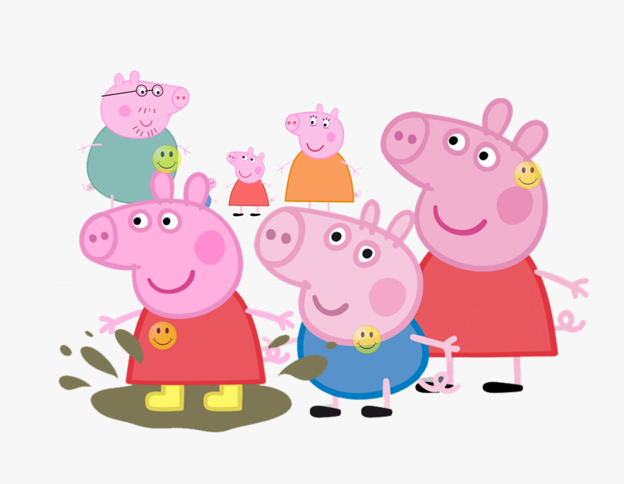 Peppa Pig Family Png, Transparent Clipart
