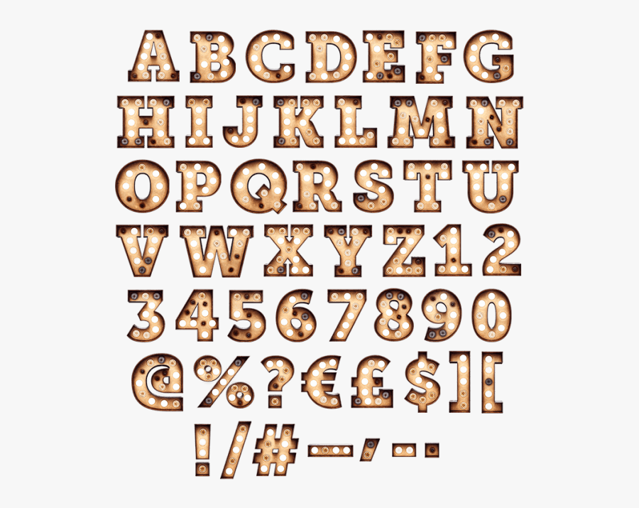 Clip Art Buy Rusty Light Bulbs - Light Bulb Font Png, Transparent Clipart