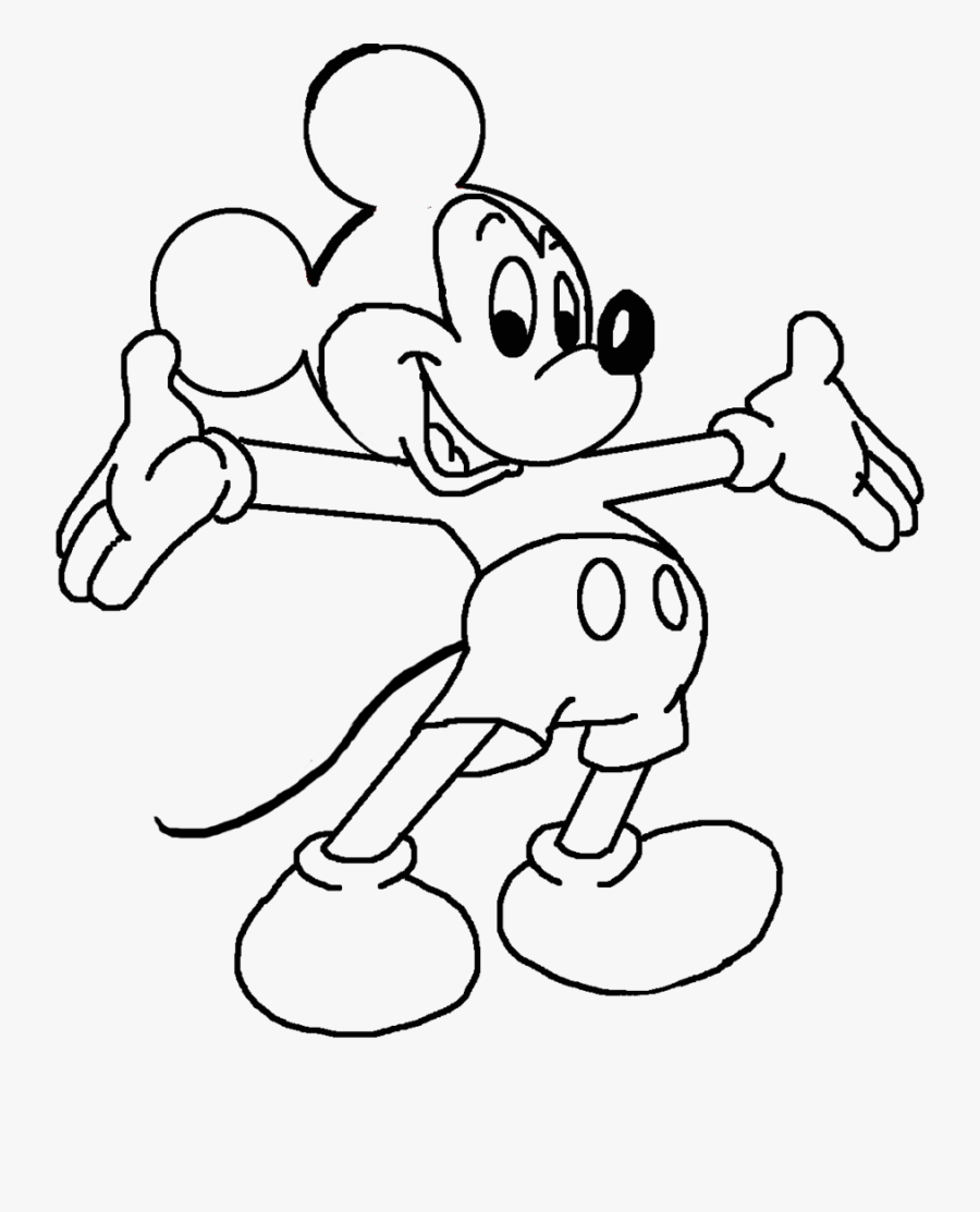 Mickey Mouse Drawing Pictures - Mickey Mouse Cartoon Drawings, Transparent Clipart