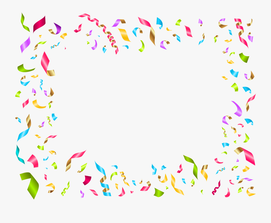 Confetti Birthday Decoration Clip, Transparent Clipart