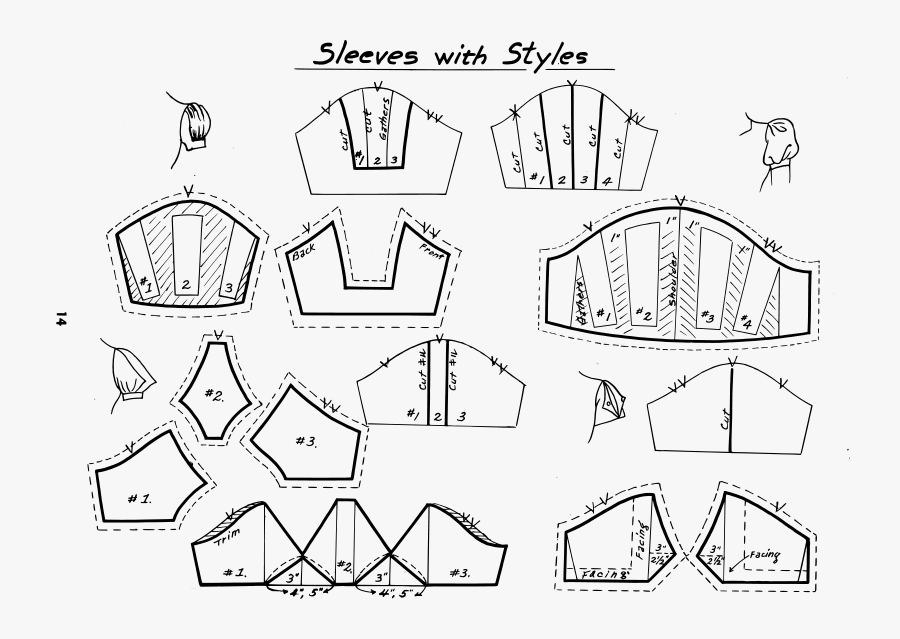 Sewing Pattern Clip Art, Transparent Clipart