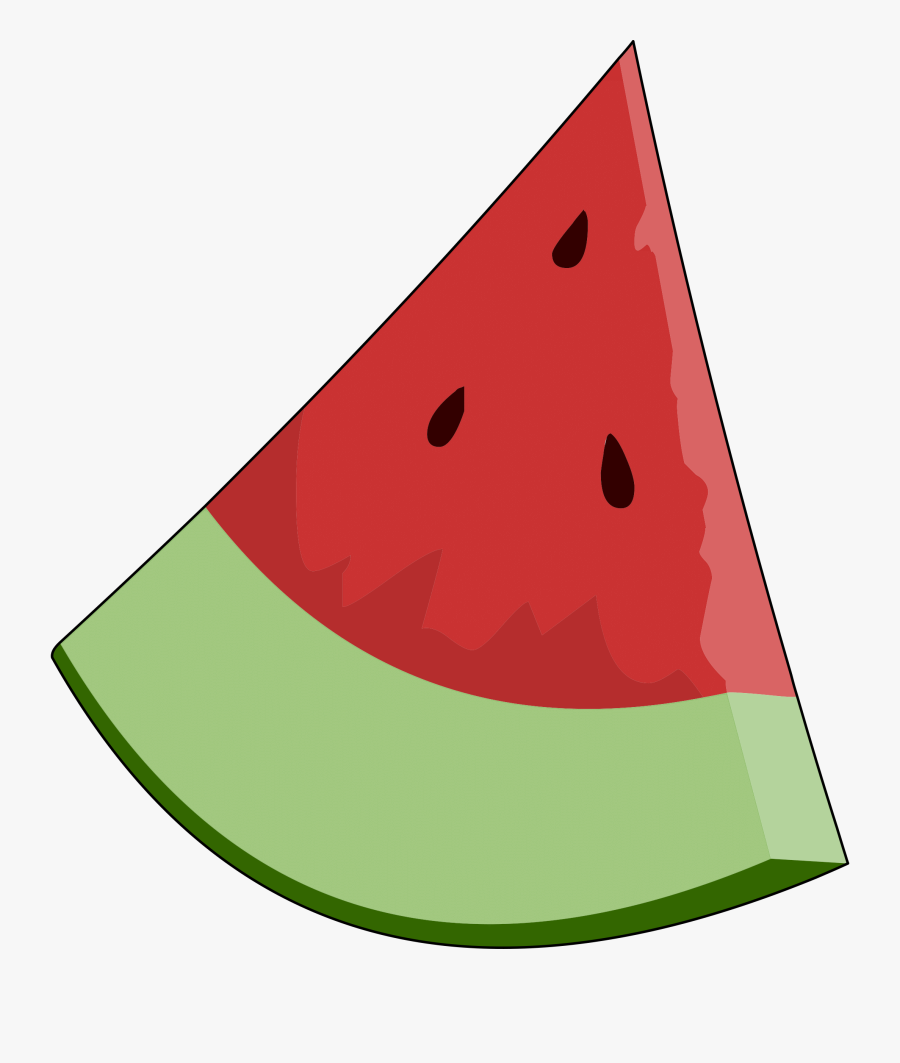 Watermelon Clip Art Border Free Clipart Image - Triangle Shaped Objects Clipart, Transparent Clipart