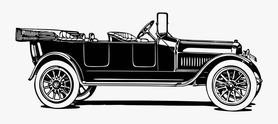 Banner Black And White Stock Automotive Drawing Vintage - Antique Buicks, Transparent Clipart