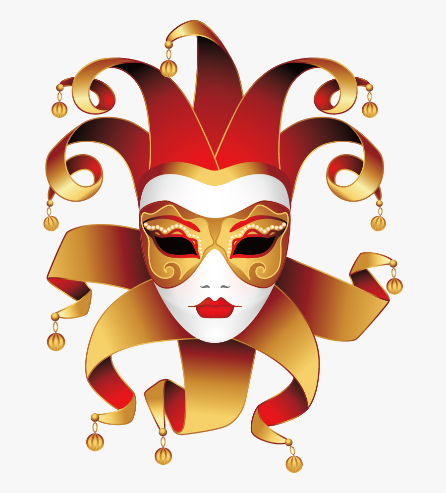 Carnival Mask Illustration, Transparent Clipart