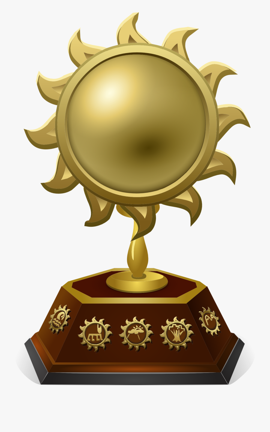 Trophy Emblem Clip Art - Awards And Honours, Transparent Clipart