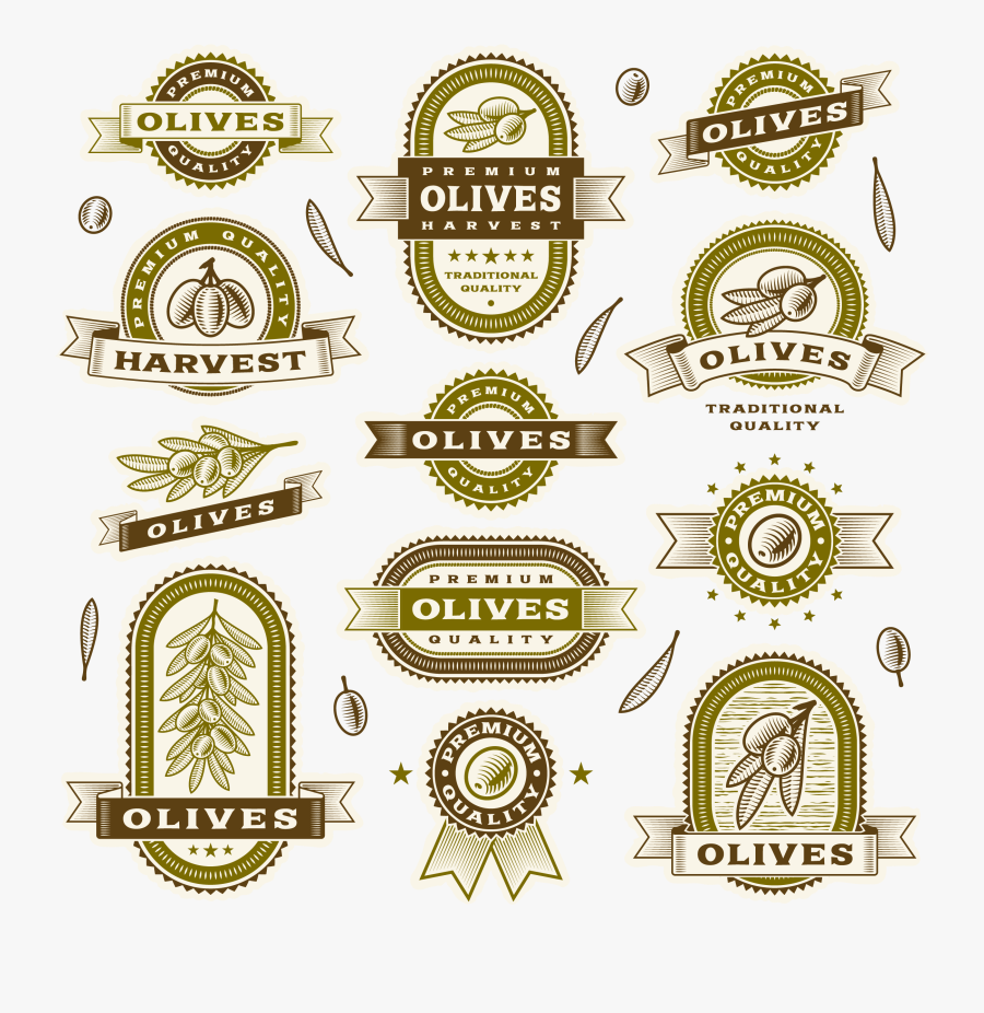 Apple Royalty-free Vintage Clip Art - Vintage Olive Oil Label, Transparent Clipart