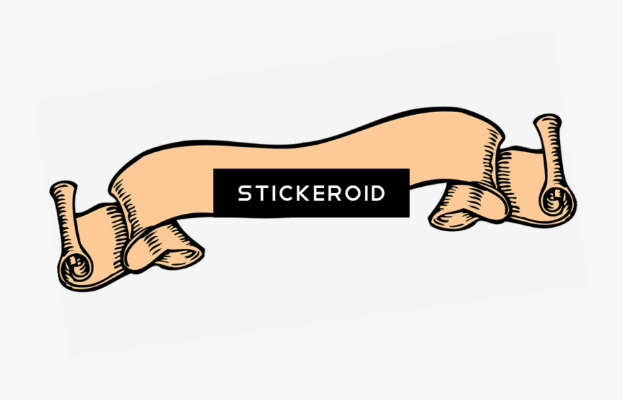 Vintage Cream Banner - Scroll Banner Clipart Vector, Transparent Clipart