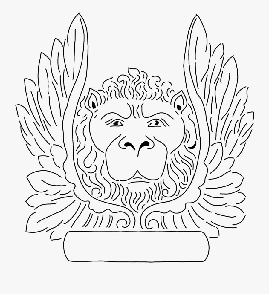 Free Black Outline Stencil Clip Art - Cartoon, Transparent Clipart