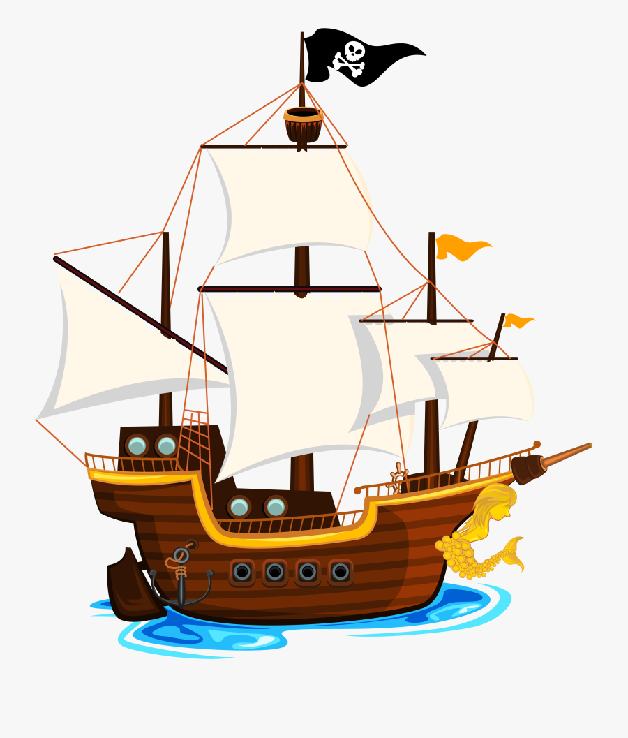 Related Pirate Ship Clipart Png - Transparent Background Pirate Ship Clipart, Transparent Clipart