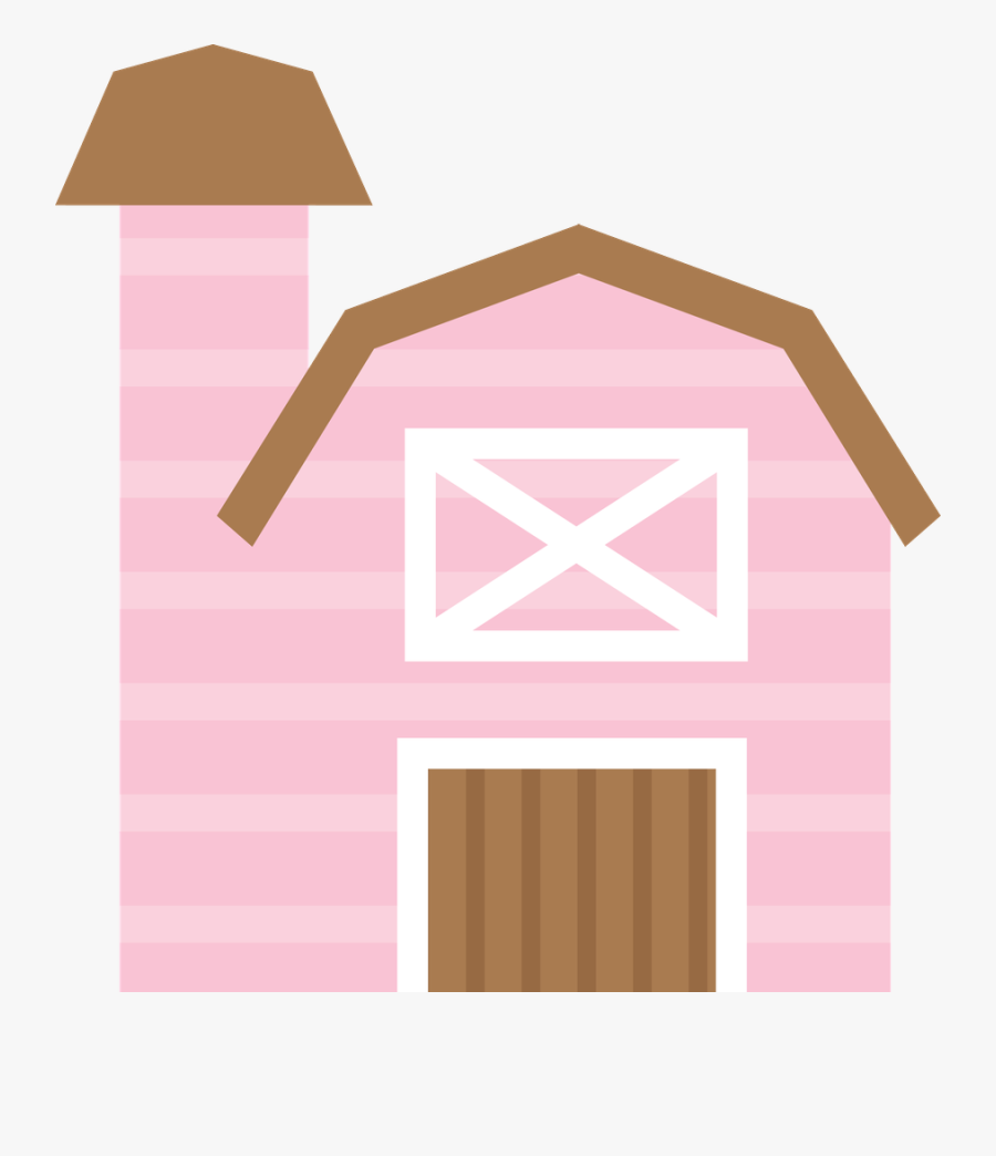 Clipart Barn Farmyard - Pink Farm Png, Transparent Clipart