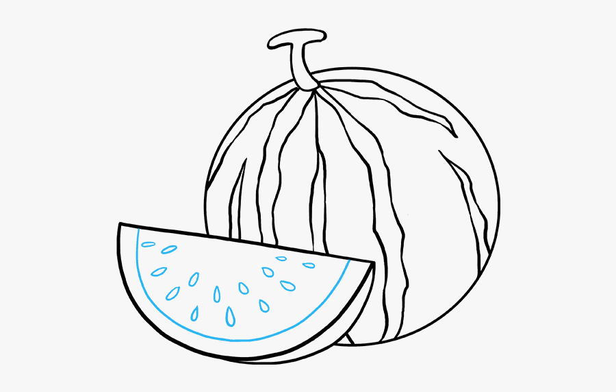 How To Draw Watermelon Slice - Watermelon Images For Drawing, Transparent Clipart