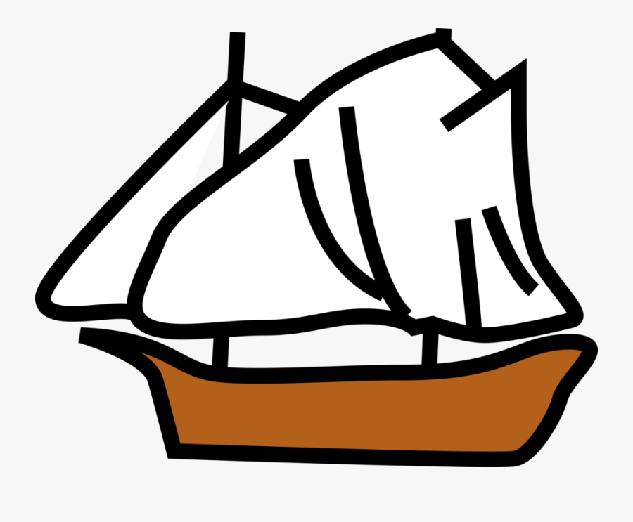 Boat Ocean Sail Sailing Sea Ship - Sail Ship Clip Art, Transparent Clipart