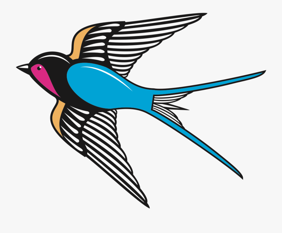 Artwork,wing,bird - Swallow Clipart, Transparent Clipart