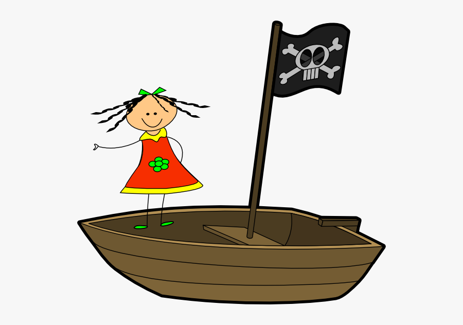 Sailing Girl Clip Art - Boat Clip Art, Transparent Clipart