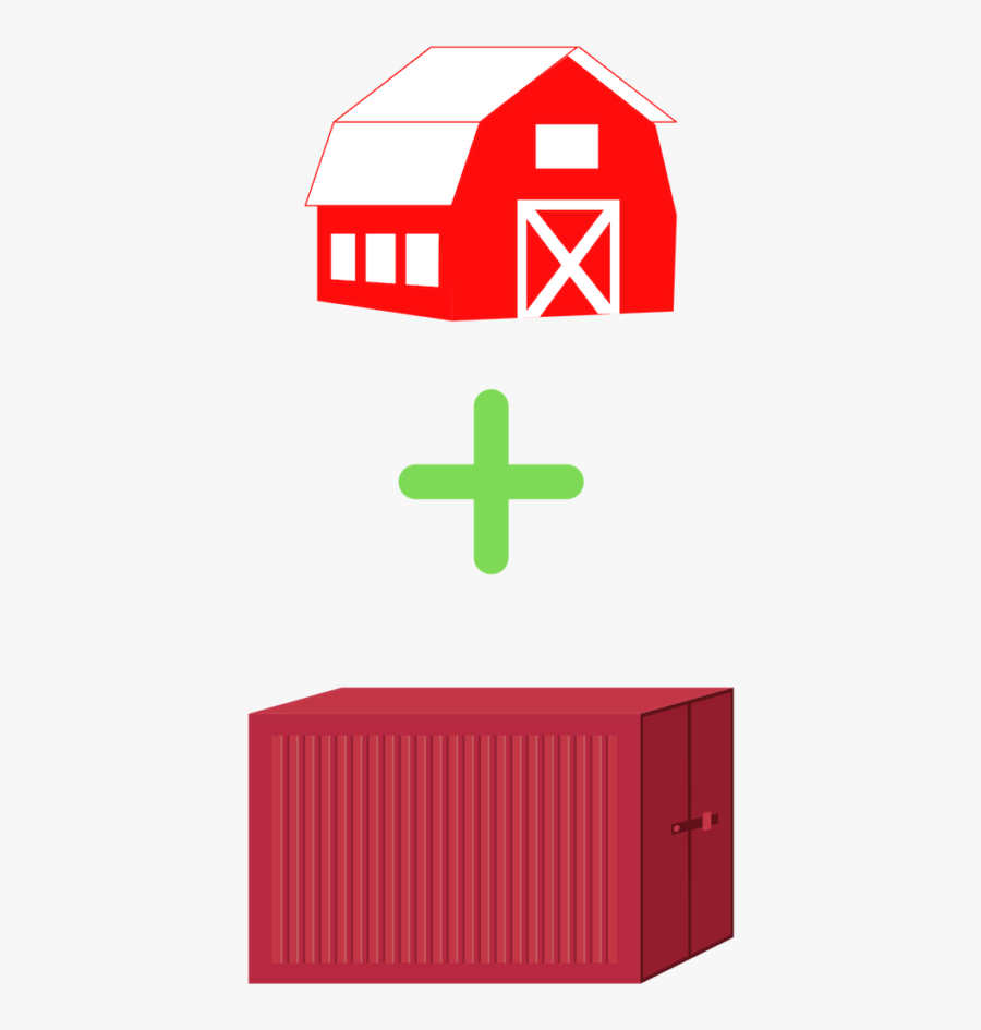 7 Reasons To Build A Barn With Shipping Containers - Illustration, Transparent Clipart