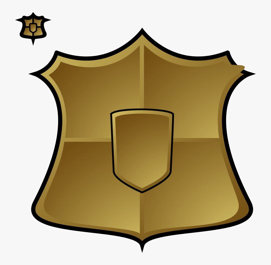 Clipart Basketball Trophy - Shield Cartoon Clipart, Transparent Clipart